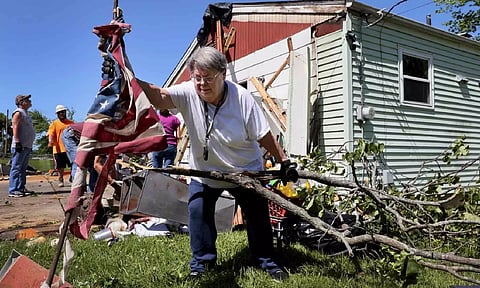 Visuals from weekend tornadoes in Texas