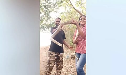 The 2 snake catchers arrested in Coimbatore on Tuesday