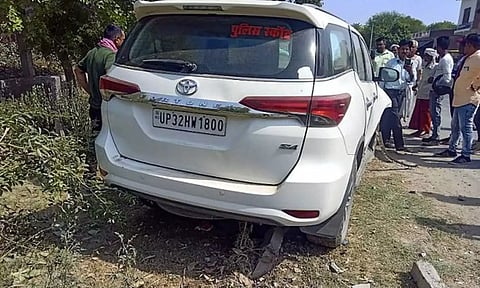 The Car involved in the accident (PTI)