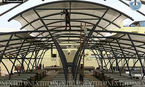 Construction of the new fish market at Marina Loop Road is nearly done (Photo credit: Hemanathan Muthusamy)