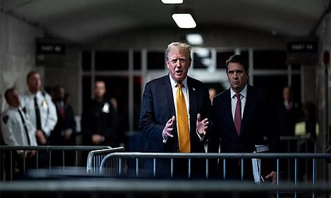Former US President Donald Trump's criminal trial on charges of falsifying business records continues in New York (ANI)