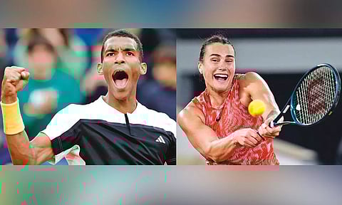 Felix Auger-Aliassime; Aryna Sabalenka