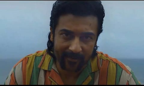 Suriya look in first shot of Suriya 44 (Screengrab X)