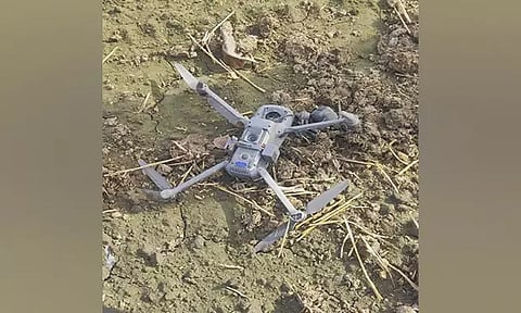 China-made drone recovered in Punjab's Tarn Taran (Photo credit: X/@BSF_Punjab)