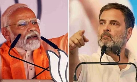 Prime Minister Narendra Modi; Congress leader Rahul Gandhi (PTI File Photos)