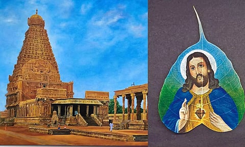 Realistic Painting and Leaf Painting