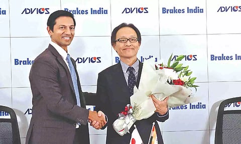 Sriram Viji, MD, Brakes India with Keizo Oda of ADVICS