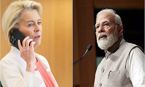 President of the European Commission, Ursula von der Leyen, and Prime Minister Narendra Modi (Photo/X)