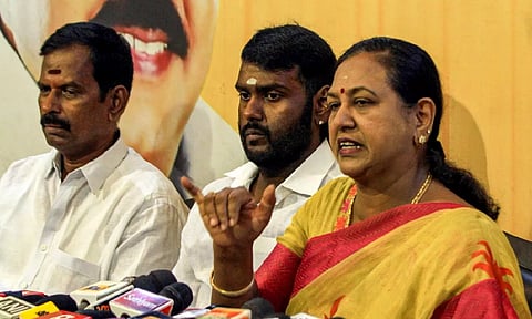 DMDK leader Premalatha Vijayakanth