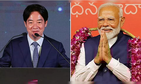 Prime Minister Narendra Modi and Taiwanese President Lai Ching-te (Reuters)
