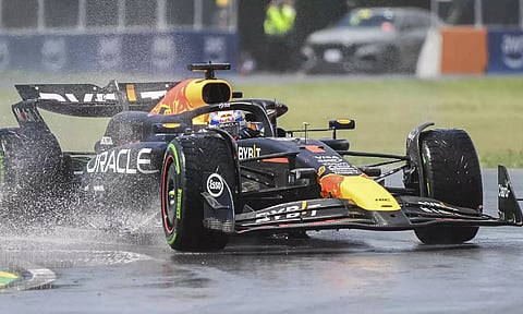 Max Verstappen during the Canadian Grand Prix practice session (AP)