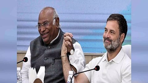 Congress President Mallikarjun Kharge and Rahul Gandhi (Photo/ANI)