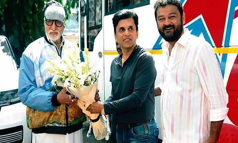 Amitabh Bachchan in Anand Pandit, Vaishal Shah's ‘Fakt Purusho Maate’ (Photo/ Anand Pandit's Instagram)