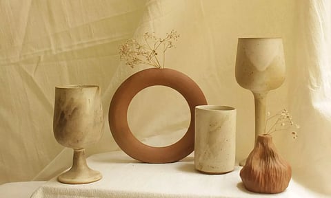 &nbsp;Handmade stonewares made by Shreya
