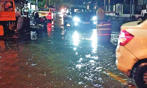 Water stagnation irks users of Musiri Subramaniam Road