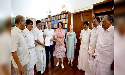 Certificate of election handed over to Rahul Gandhi in presence of Congress leaders (X/@INCIndia)