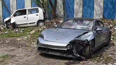 Porsche car accident