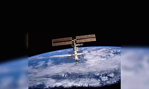A view of the International Space Station (ISS)&nbsp;
