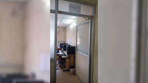 The office space allotted for the union members occupied by the office staff