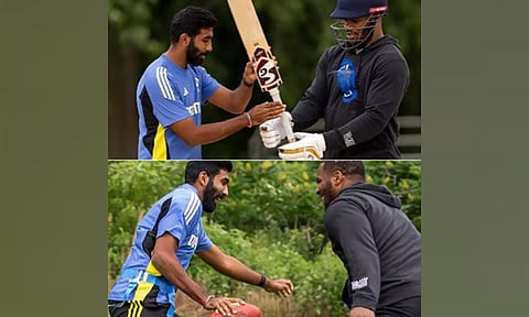 Bumrah and Micah tried hands at each others' sports (NFLX)