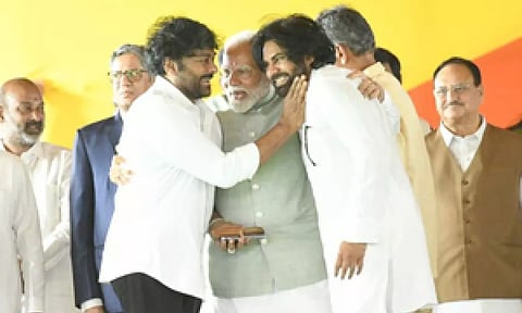 Brothers in arms: Pawan Kalyan’s swearing-in makes Chiranjeevi proud