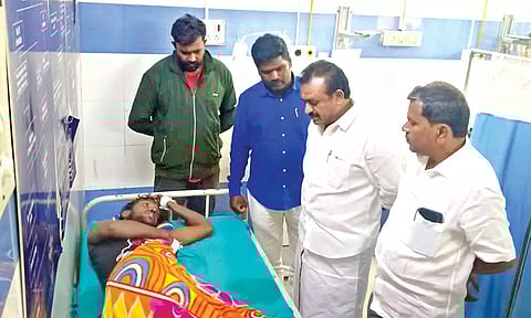 Hosur Mayor SA Sathya checks on victims in hospital