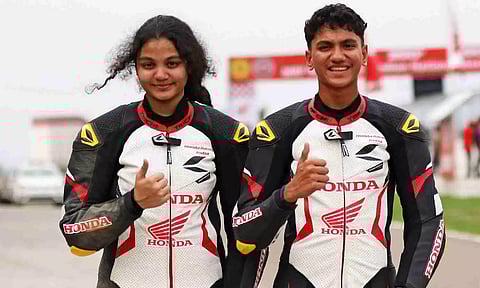 The Dave twins from Chennai - Rakshith and Rakshitha won a race in their respective category