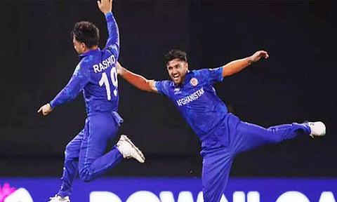 Rashid Khan and Fazalhaq Farooqi (ANI)