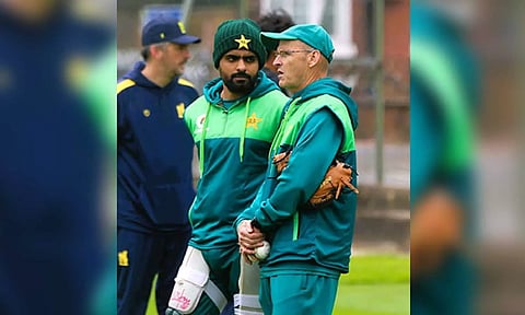 Gary Kirsten with Paksitan skipper Babar Azam (Pakistan cricket/ X)