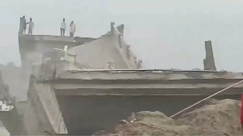 Bihar Bridge Collapse in Araria | Image:PTI









