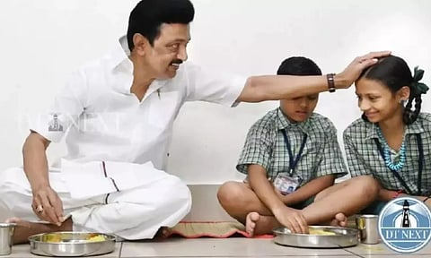 CM Stalin with students&nbsp;