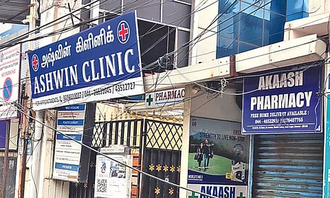 Dangling wires on 4th Avenue at Shanthi Colony