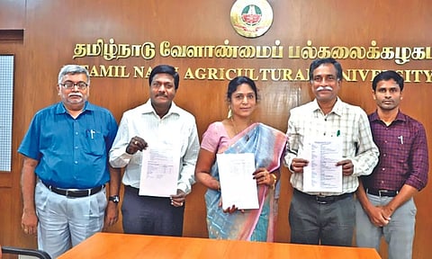 TNAU University teachers with certificate