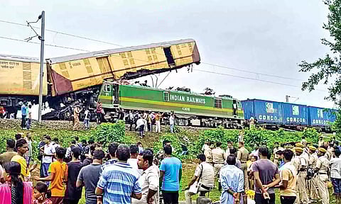 File picture of Rangapani train accident in West Bengal