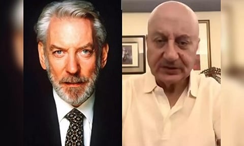 Canadian star Donald Sutherland; Anupam Kher (IANS)