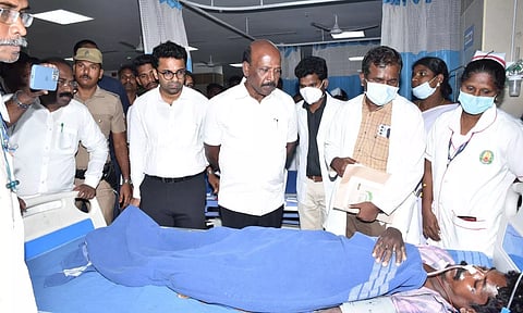 Health Minister Ma Subramanian met Kallakurichi Hooch Tragedy victims at Puducherry JIPMER Hospital