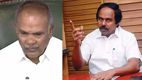 Speaker of Tamil Nadu Legislative Assembly, M Appavu; State Minister for Milk and Dairy Development Mano Thangaraj