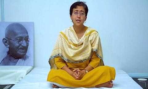 Delhi Water Minister and AAP leader Atishi Singh during the third day of her indefinite hunger strike over the ongoing water crisis in the national capital (PTI)