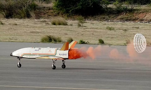 Image of RLV-LEX3 (Photo: X/@isro)