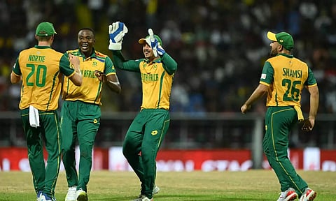 South Africa players celebrates after a wicket (Photo: X/@ICC)
