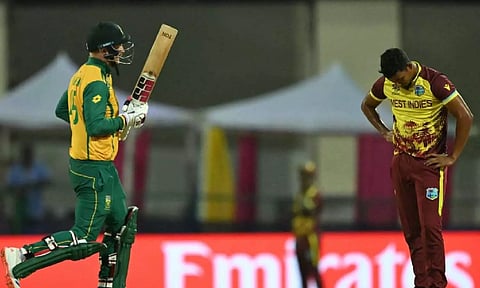 Heinrich Klaasen after playing a shot (Photo: X)