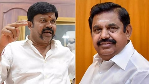 Former party MP K C Palanisamy; AIADMK general secretary Edappadi K Palaniswami&nbsp;