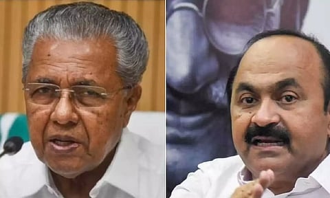 CM Pinarayi Vijayan and Leader of Opposition V D Satheesan (PTI)
