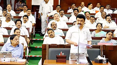 CM Stalin addressing the Tamil Nadu Assembly (File)