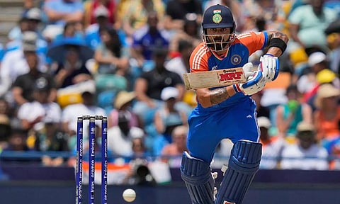 Virat Kohli during the match (Photo: PTI)