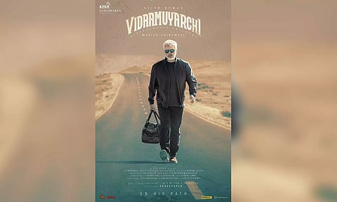 'VidaaMuyarchi' first-look poster (X/ @LycaProductions)