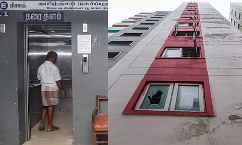 As elderly man dies after falling through elevator shaft, KP Park residents bring up long-standing safety woes again (Photo: Hemanathan M)