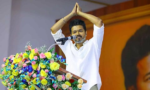 TVK chief and actor Vijay opposes NEET, says education should be included in State list