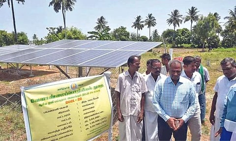 Solar facility is set to free farmers from the troubles of availing power connection for their pumping needs