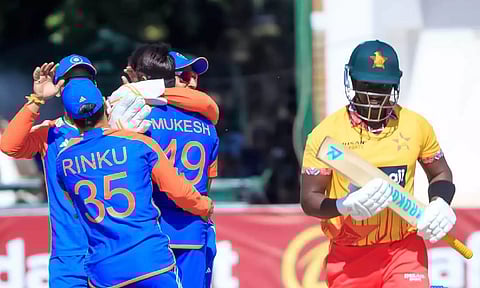 India players celebrates after a wicket (Photo: X/BCCI)
